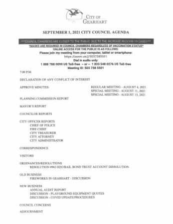 Agenda